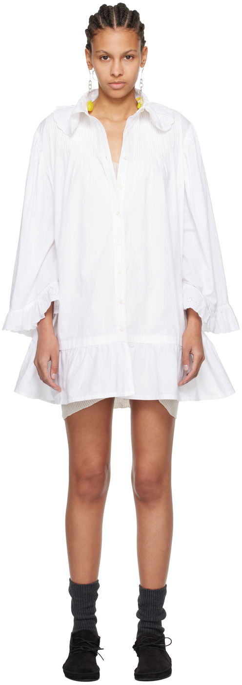 Košeľa Bode Petaluma White Mini Dress Biela | WRS24DR021, 0