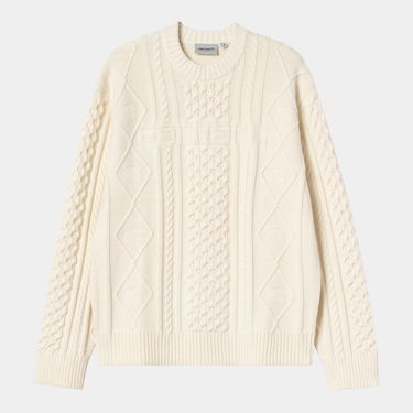 Sveter Carhartt WIP Carhartt WIP Shawn Cable Knit Sweater Biela | I035418_7, 4