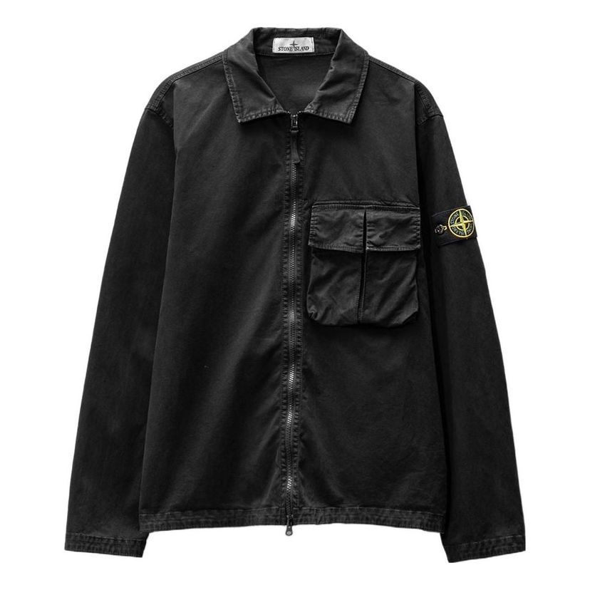 Vetrovka Stone Island Stone Island Overshirt Čierna | 781510304-V0129