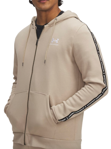 Mikina Under Armour Icon Fleece Taped Full-Zip Hoodie Béžová | 1390298-299, 0