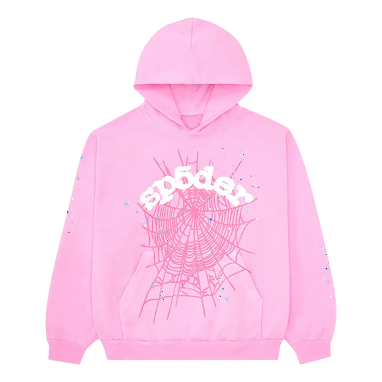 Mikina Sp5der Sp5der OG Web Hoodie Ružová | SP5-PINKOG-HD