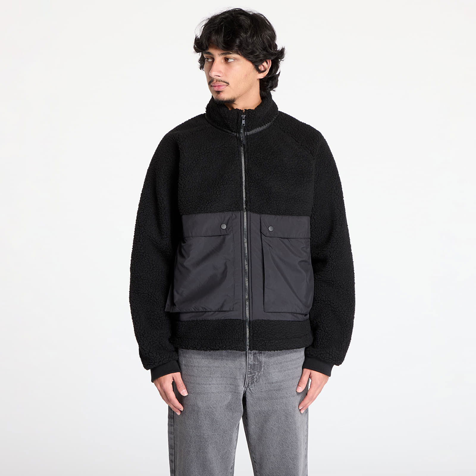 Short Raglan Sherpa Jacket