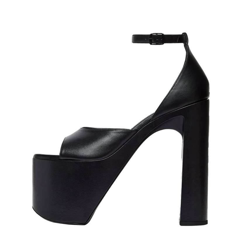 Tenisky a topánky Balenciaga Camden 160mm Sandals "Black Leather" W Čierna | 742308WB9G11000