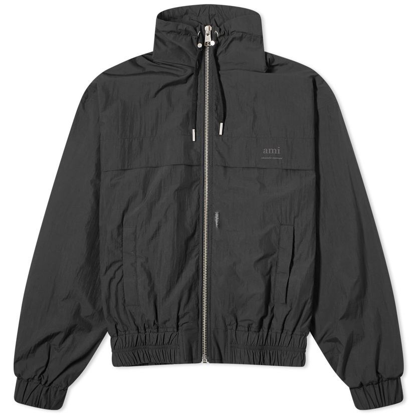 Bunda AMI Zipped Wind Breaker Čierna | HJK051-PA0009-001