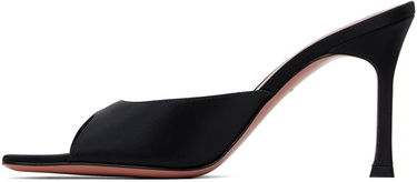 Doplnky Amina Muaddi Amina Muaddi Alexa Slipper 90 Heeled Sandals Čierna | ALEXA SLIPPER SR SATIN, 2