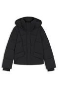 Padded Hooded Jacket with Piped Details