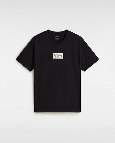 Tričko Vans Garden Oversized T-Shirt, Size L Čierna | VN000MCGBLK, 0