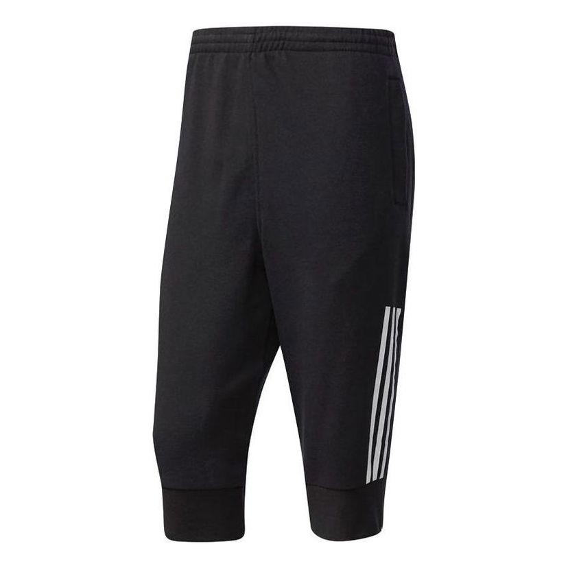 Nohavice adidas Originals Stripe Printing Three Quarter Length Training Pants Čierna | Z32382