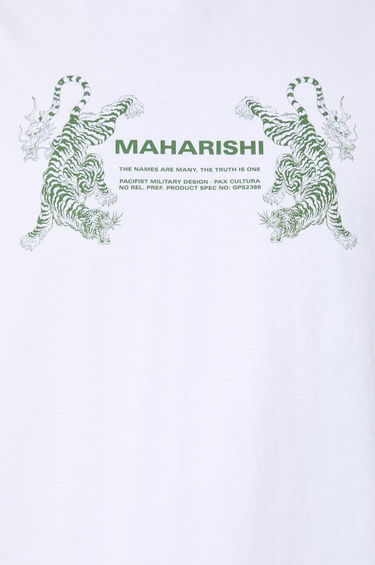 Tričko Maharishi Maharishi Double Tigers Miltype T-Shirt Biela | 1305.WHITE, 5