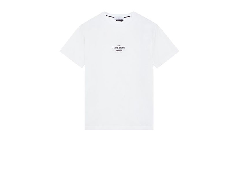 Tričko Stone Island Archivio Project PVC T-shirt Biela | 2NS91