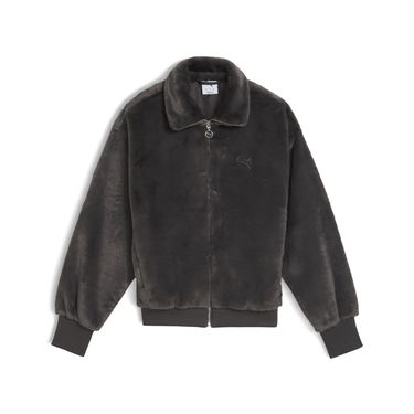 Bunda Puma Wardrobe Essentials Faux Fur Jacket Šedá | 632169_44, 5