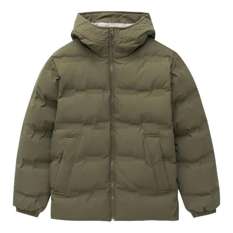 Prešívaná bunda New Balance Warm Puffer Jacket Zelené | AMJ24375-DMO