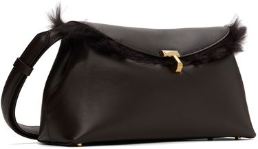 Kabelka TOTEME Shearling T-Lock Clutch Bag Hnedá | 244-WAL0055-LE0084, 1