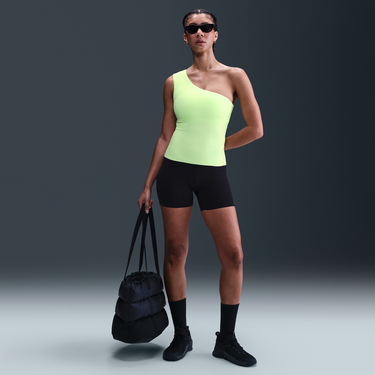 Overal Nike One-Shoulder Crop Top Nike Zenvy Dri-FIT Žltá | HJ2287-701, 4