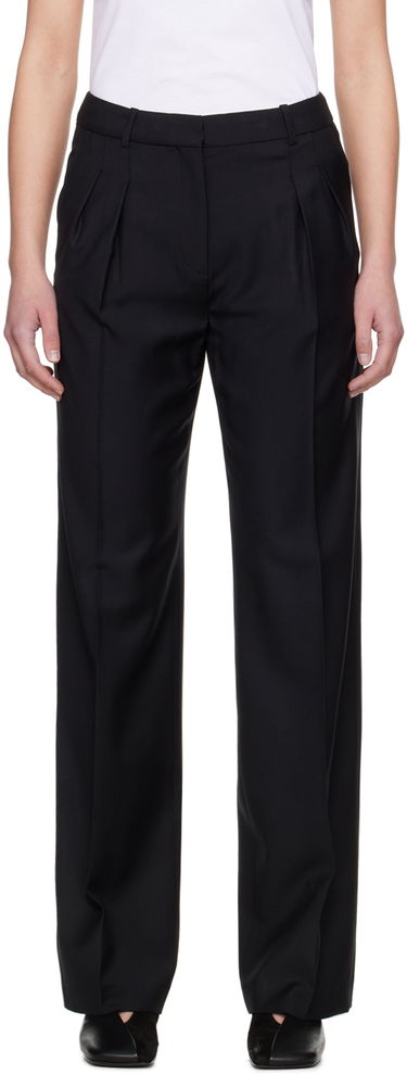 Nohavice Loulou de Saison Loulou de Saison Sbiru Pleated Trousers Čierna | SBIRU, 0