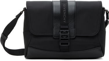 Taška cez rameno Givenchy Technical Canvas and Leather Small G-Trail Messenger Bag Čierna | BKU052K1X0001, 0