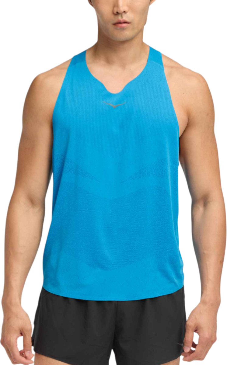 Tielko Hoka One One Hoka Race Day Singlet Modrá | 1164154-hkb, 0