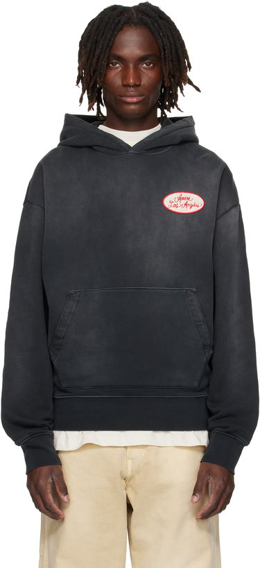 Mikina AMIRI AMIRI Station Patch Oversized Hoodie Čierna | AMJYHD1119, 0
