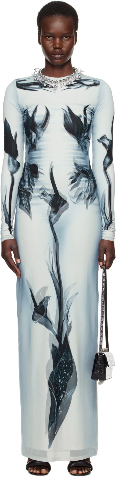 Šaty Jean Paul Gaultier Jean Paul Gaultier 'The Flower Body Morphing Marinière' Maxi Dress Modrá | 25/33-F-RO371-T581-010200, 0