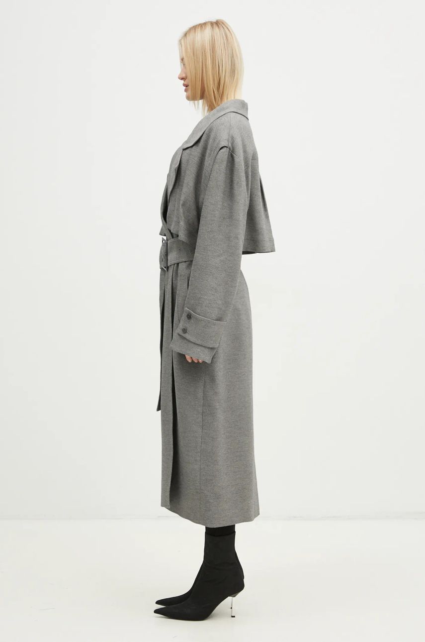Trenčkot JW Anderson JW Anderson Longline Trench Coat Šedá | CO0310.PG1640.929, 1