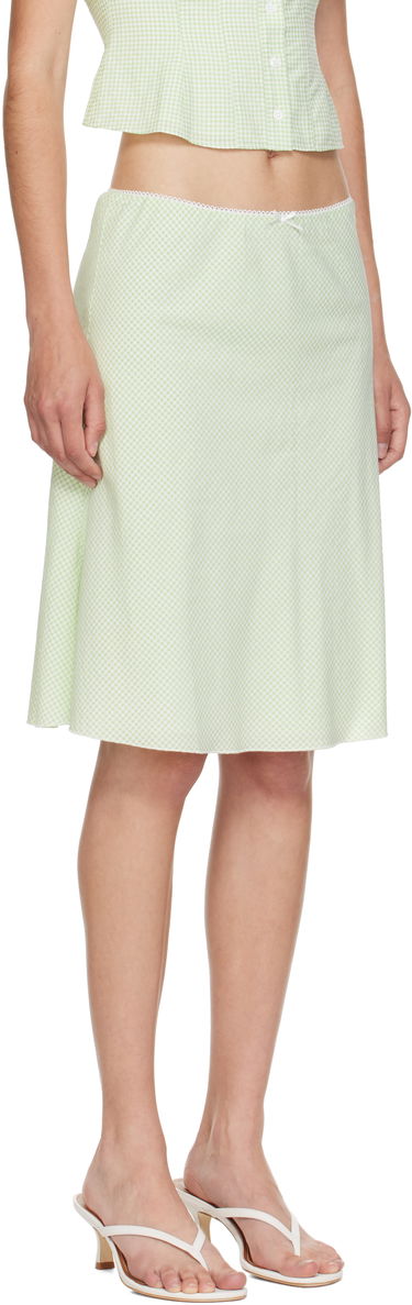 Sukňa GUIZIO Guizio Gingham Paloma Midi Skirt Zelené | P25338W152, 1