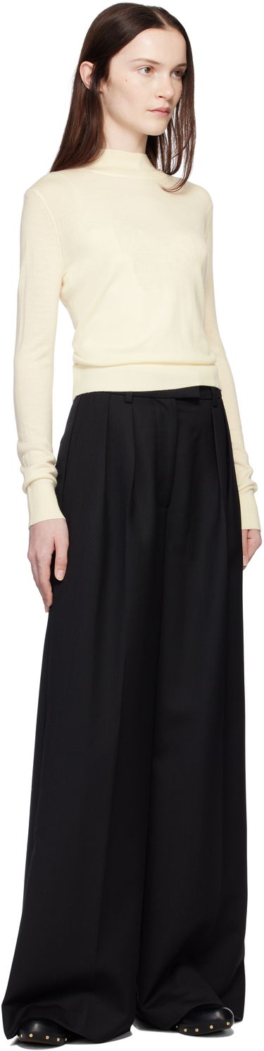 Sveter Anine Bing Anine Bing Monique Long Sleeve Sweater Béžová | A-09-10130-IVY26, 3
