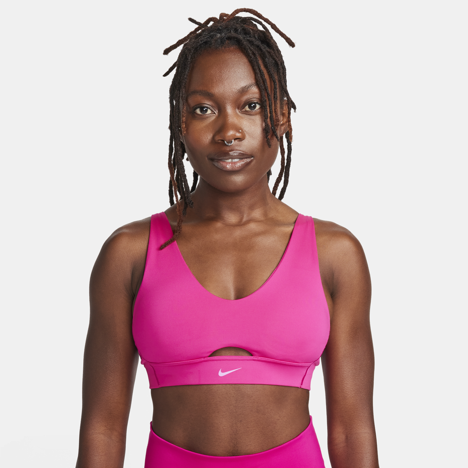 Podprsenka Nike Indy Plunge Cutout Ružová | DV9837-615, 0
