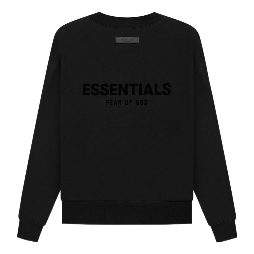 Mikina Fear of God Essentials SS22 Crewneck Čierna | FOG-SS22-994