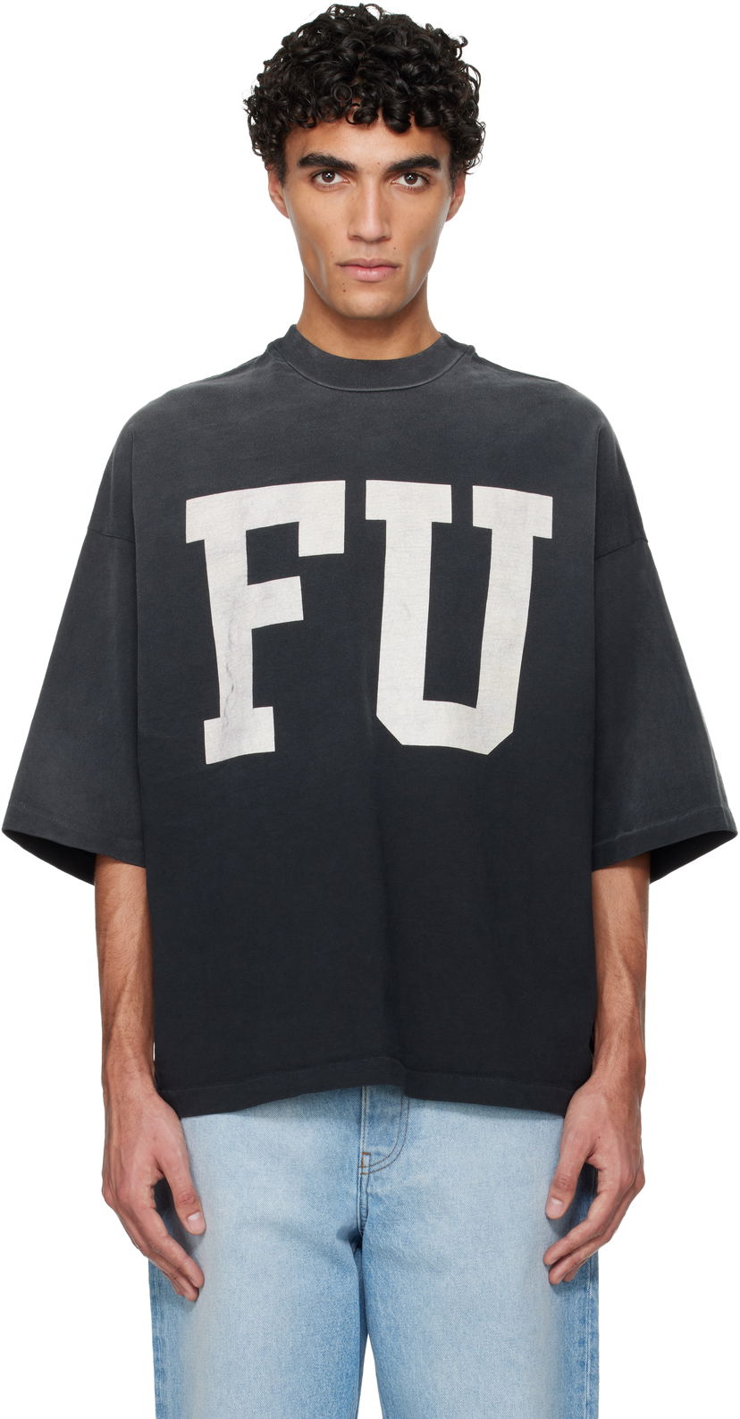 Tričko Fear of God Fear of God Relaxed FU Educate T-shirt Čierna | FG25FW10-10304HWJ-001