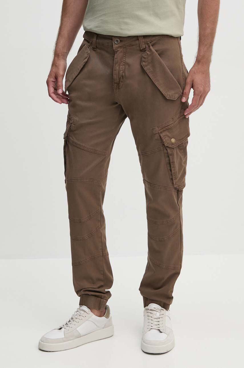 Cargo nohavice Alpha Industries Combat Pant LW Cargo Pants Hnedá | 126215, 0
