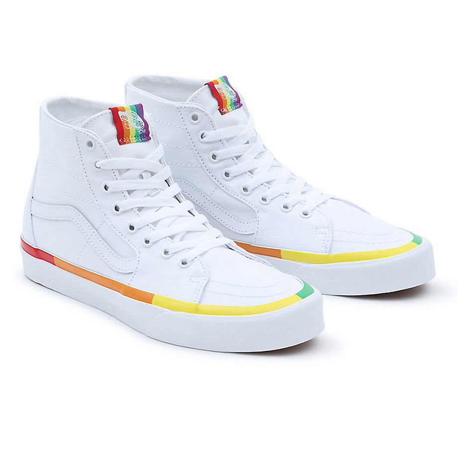 Tenisky a topánky Vans Rainbow Foxing Sk8-hi Tapered Biela | VN0A4U16MWF, 1