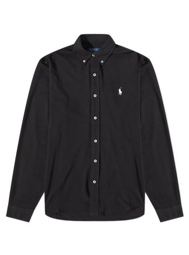 Košeľa Polo by Ralph Lauren Pique Button Down Oxford Čierna | 710654408089