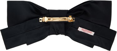 Spona Valentino Valentino Garavani VLogo Signature Satin Bow Hair Clip Čierna | 6W0HT00CEUF, 1