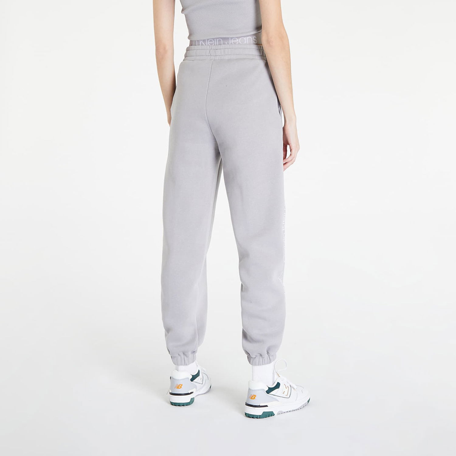 Tepláky CALVIN KLEIN Jeans Logo Tape Jogger Pants Šedá | J20J219738 PQY, 1