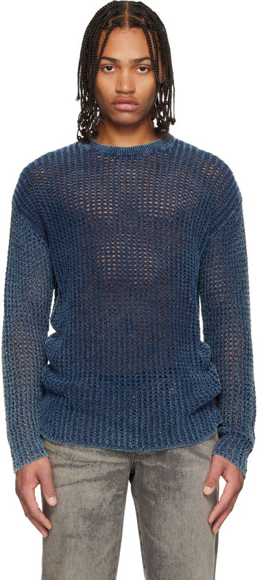 Sveter Diesel K-Redros Sheer Knit Crewneck Sweater Modrá | A19202-0CBDP-8AT, 0