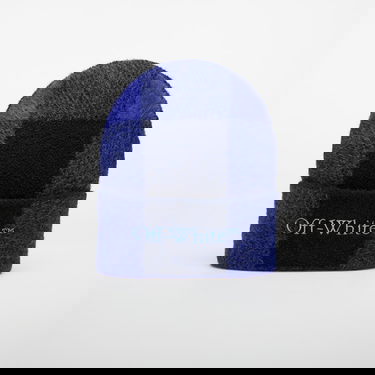 Kulicha Off-White Off-White Bookish Check Lo Beanie Modrá | OWLC01BF25KNI0034740, 0