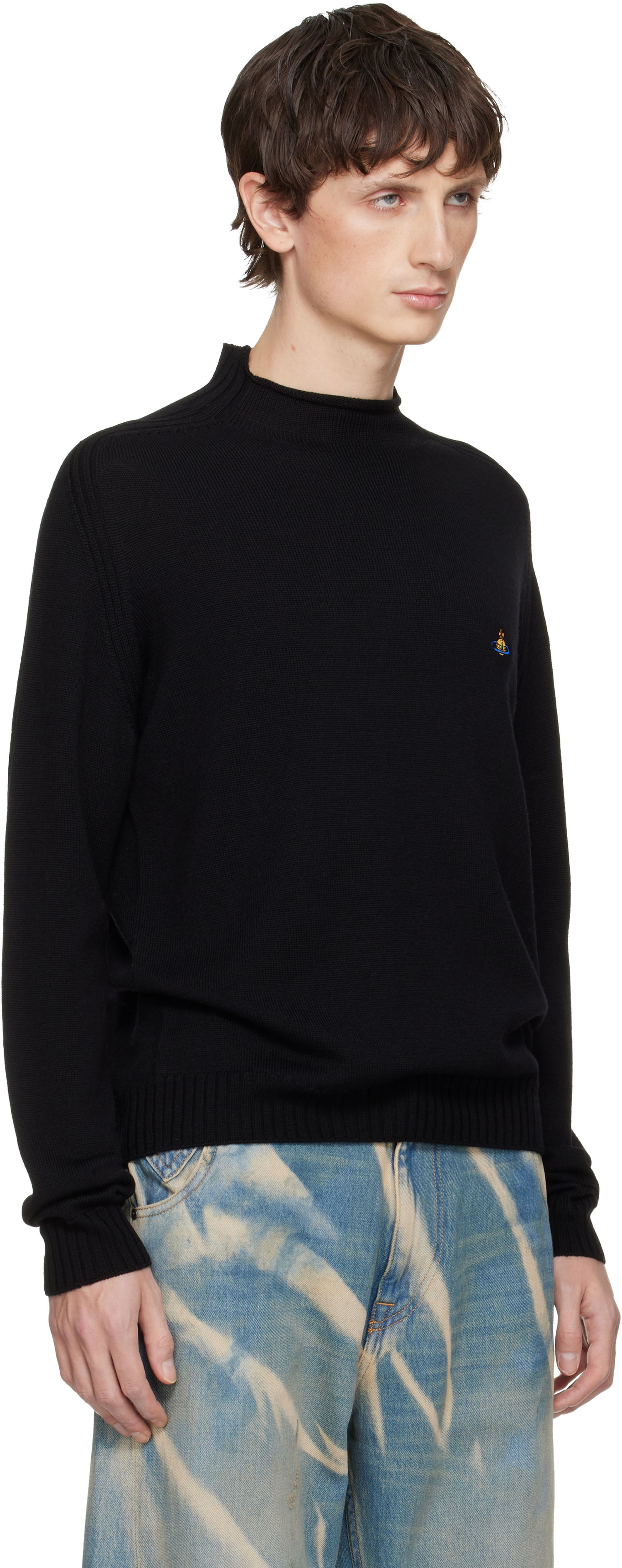 Sveter Vivienne Westwood Vivienne Westwood Fisherman Sweater Čierna | 27010017-Y002M-, 1