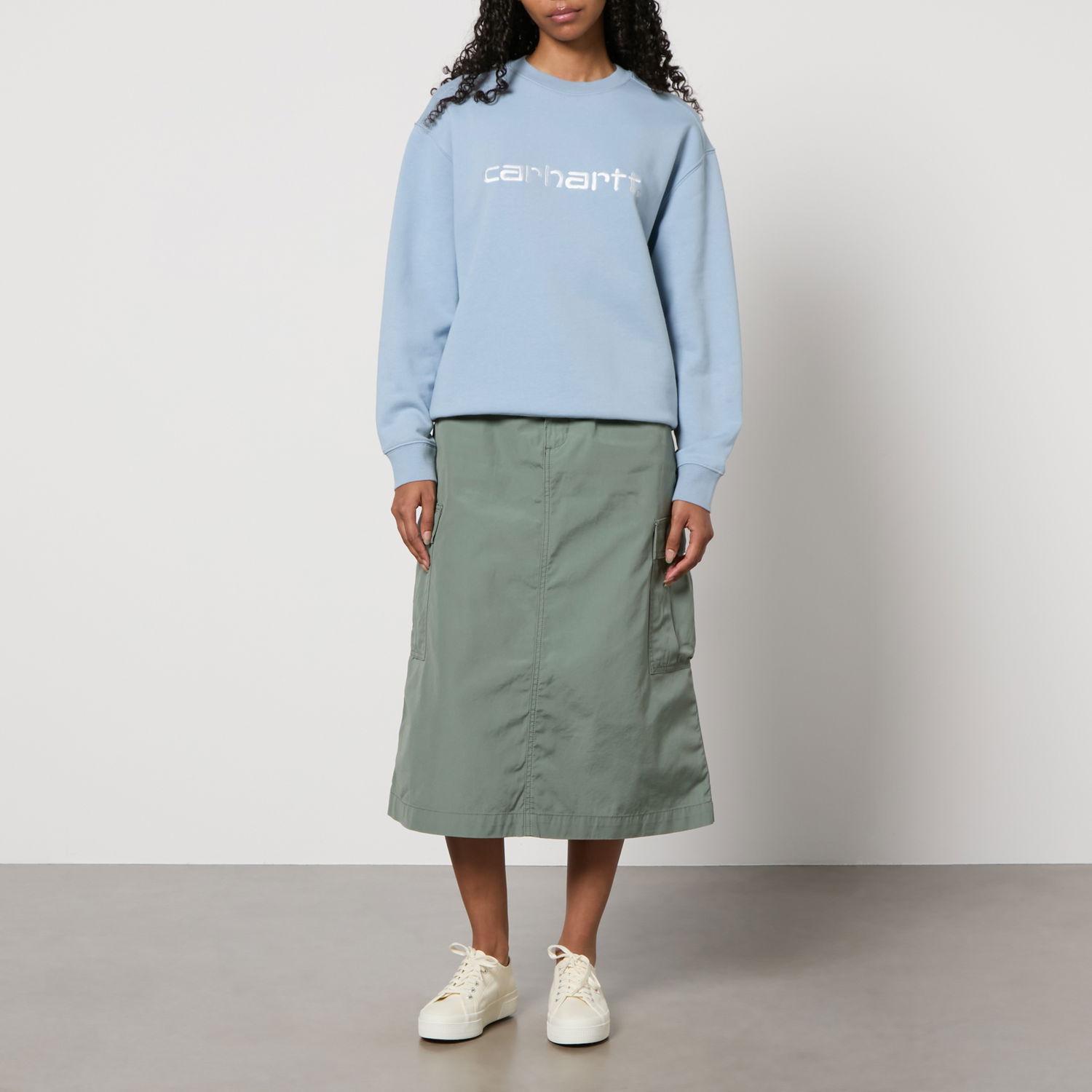 Mikina Carhartt WIP Misty Sky Sweatshirt Modrá | I033647, 0