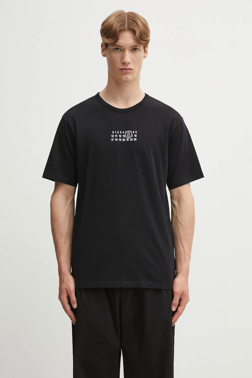 Tričko Maison Margiela MM6 Maison Margiela Numbers Print T-Shirt Čierna | SH0GC0057.S24312.900