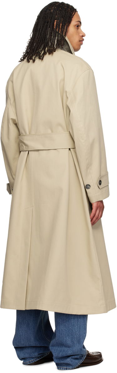 Trenčkot AMI AMI Paris Cotton Belted Mac Coat Béžová | HJK520.CO0081, 2
