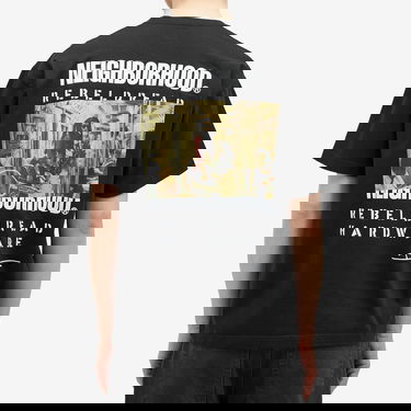 Tričko Neighborhood Neighborhood x Rebel Dread Hardware T-Shirt Čierna | 242PCDRN-ST02S-BLK, 3