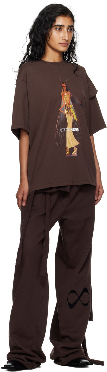 Tričko Ottolinger Ottolinger Deconstructed Boxy T-Shirt Hnedá | 115-102415-05, 3