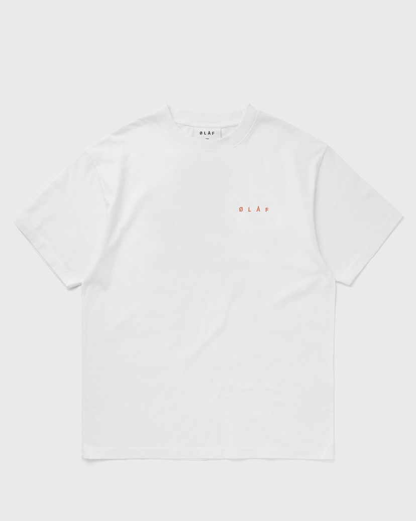 Tričko ØLÅF FACE CRAYON TEE Biela | M170109-OPTICAL-WHITE