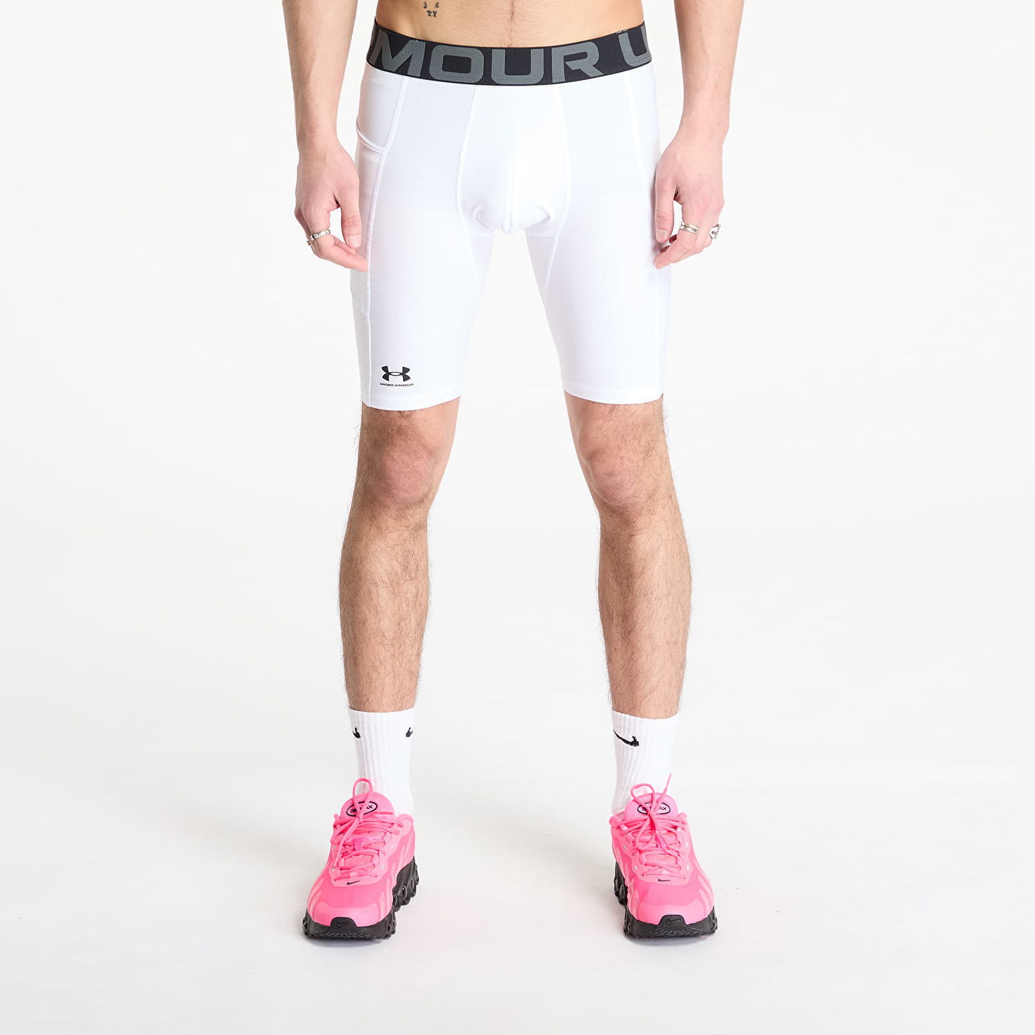 Šortky Under Armour Hg Armour Long Shorts Biela | 1361602-100, 0