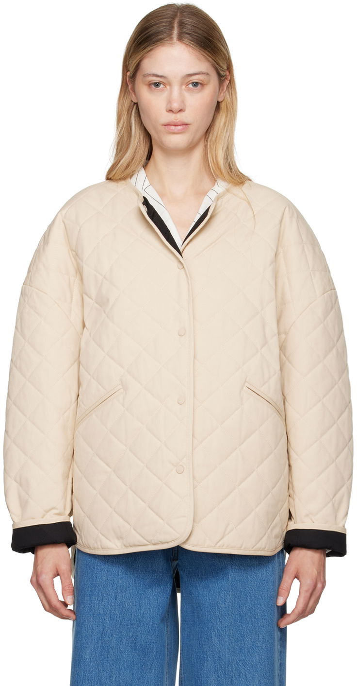 Prešívaná bunda TOTEME TOTEME Exclusive Quilted Jacket Béžová | 223-177-222, 0