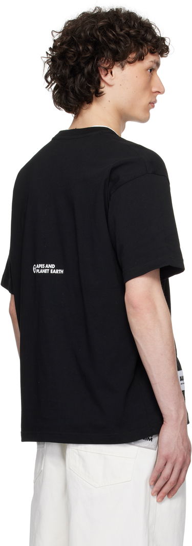 Tričko AAPE by A Bathing Ape AAPE By A Bathing Ape 'AAPER' Logo Short Sleeve T-Shirt Čierna | AAPTEM1611XXNBKX, 2