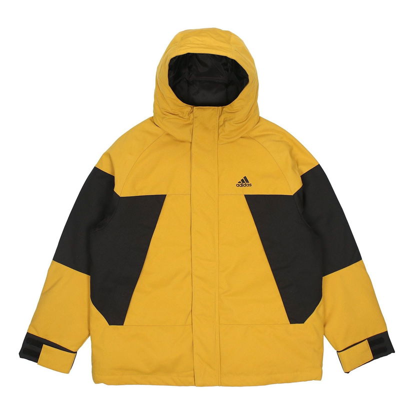 Parka adidas Originals Contrast Stitch Hooded Down Jacket Žltá | H23091