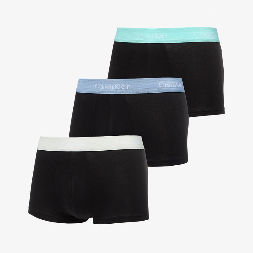 Boxerky CALVIN KLEIN Cotton Stretch Low Rise Trunk 3-Pack Black Čierna | 0000U2664G VXA