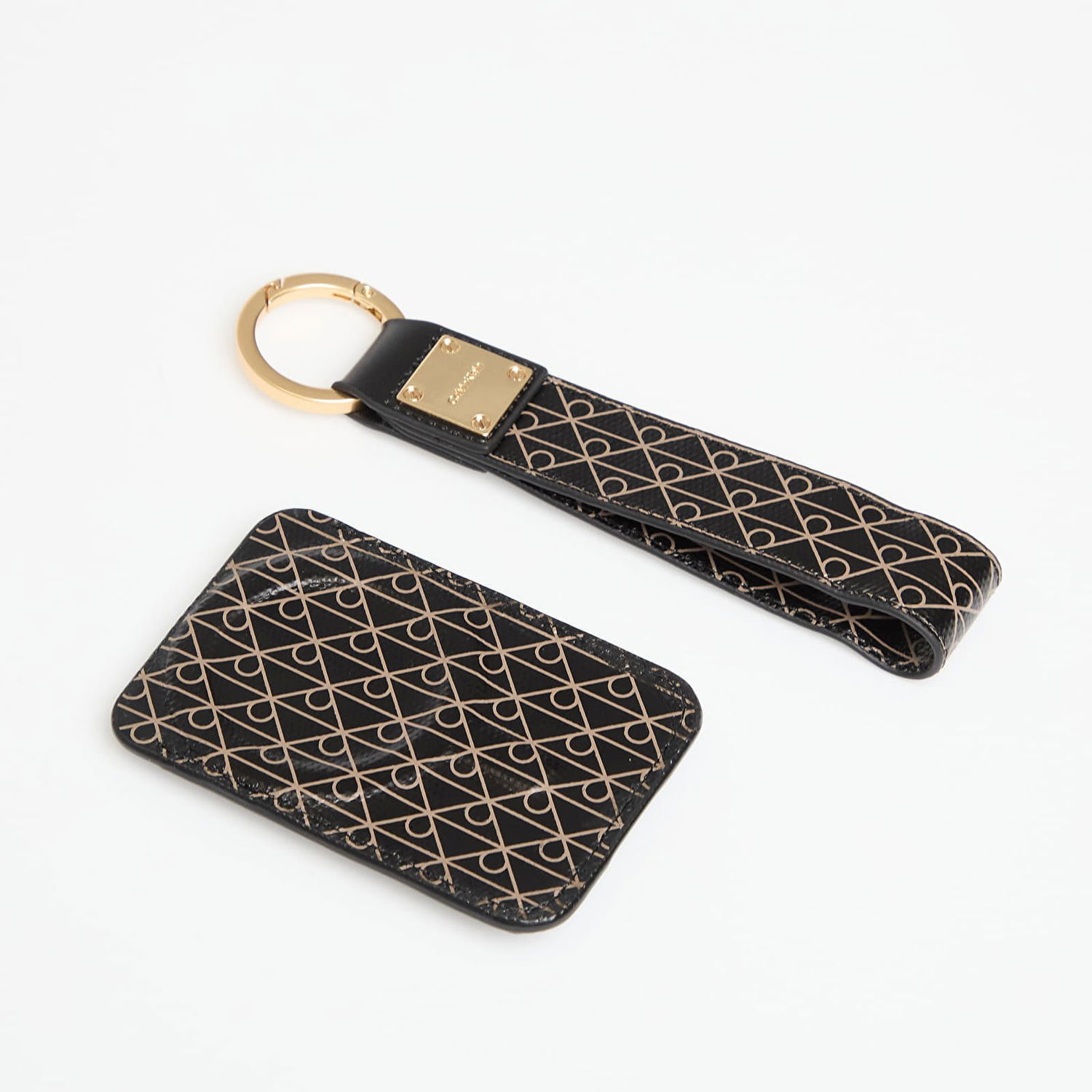 Kľúčenka CALVIN KLEIN Calvin Klein Emblem Aop Key Fob and Cardholder Set Čierna | LV04F1101G UB1, 1