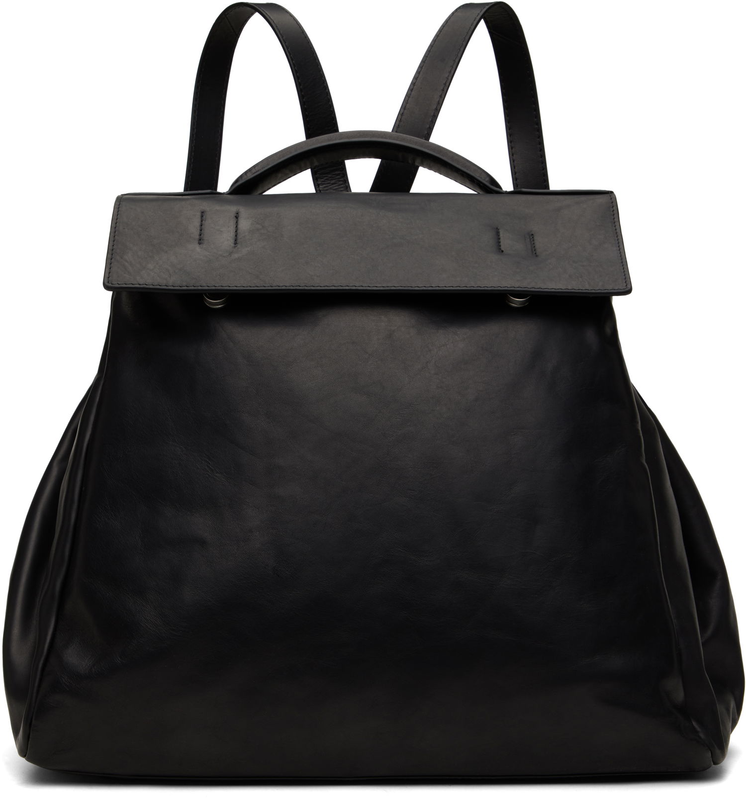Batoh Dries Van Noten Dries Van Noten Leather Backpack Čierna | 251-021509-197, 0